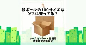 段ボール 100サイズ どこに売ってる